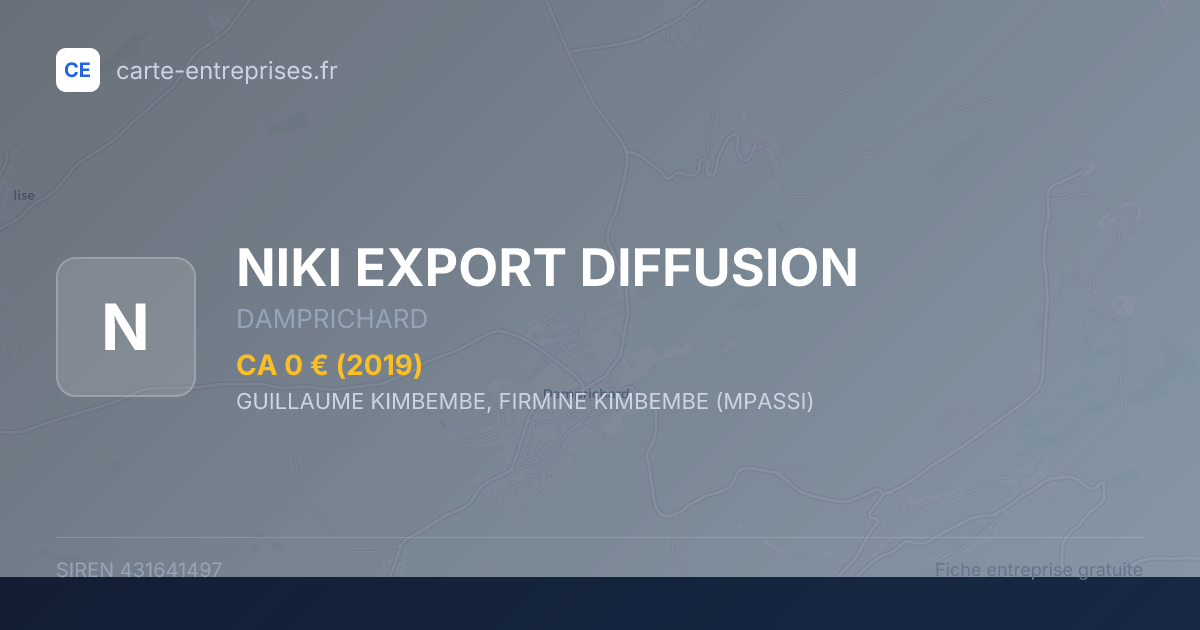 NIKI EXPORT DIFFUSION — 431641497 — fiche entreprise