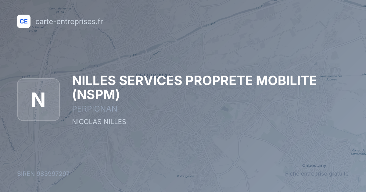 NILLES SERVICES PROPRETE MOBILITE (NSPM) — 983997297 — fiche entreprise