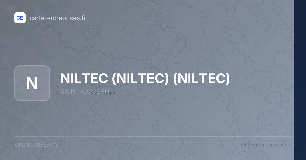 NILTEC (NILTEC) (NILTEC) — 948625413 — fiche entreprise