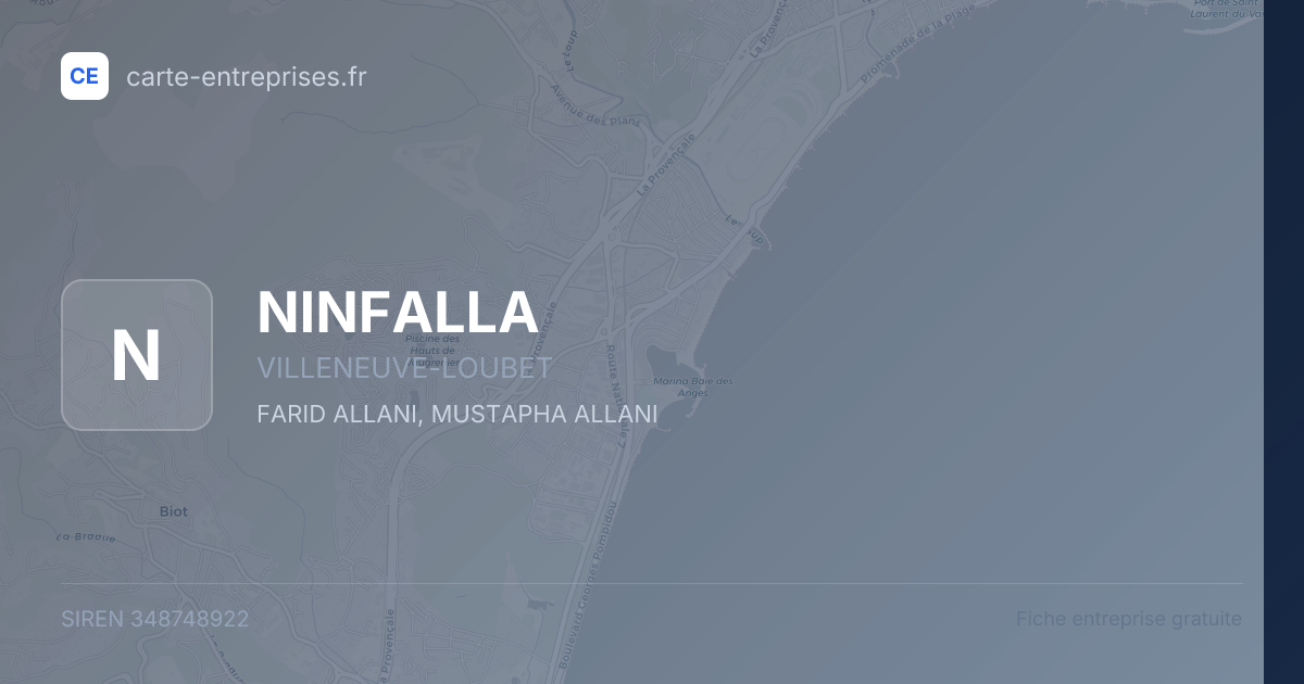 NINFALLA — 348748922 — fiche entreprise