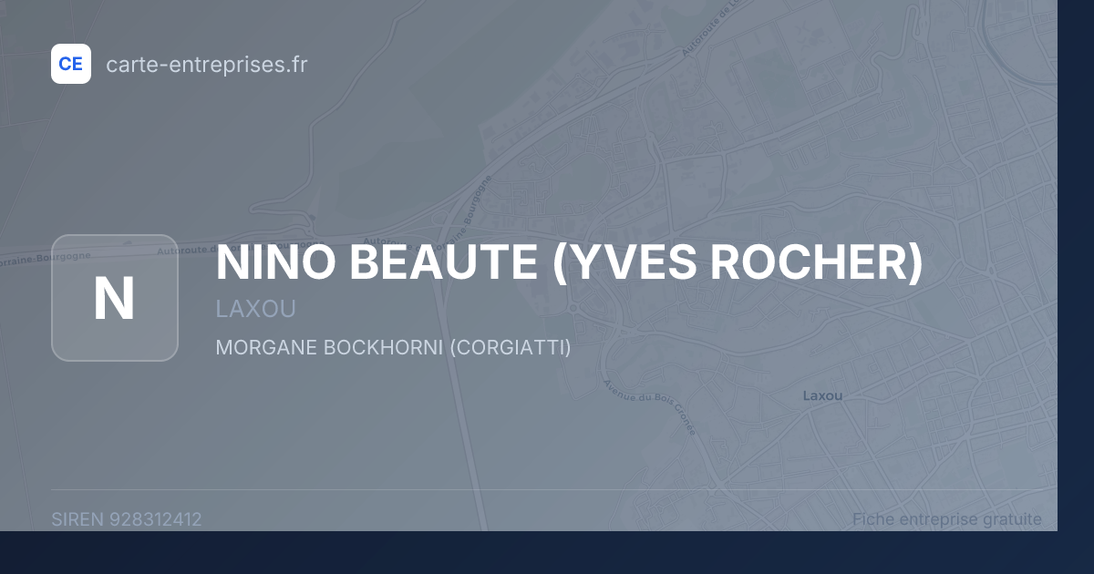 NINO BEAUTE (YVES ROCHER) — 928312412 — fiche entreprise