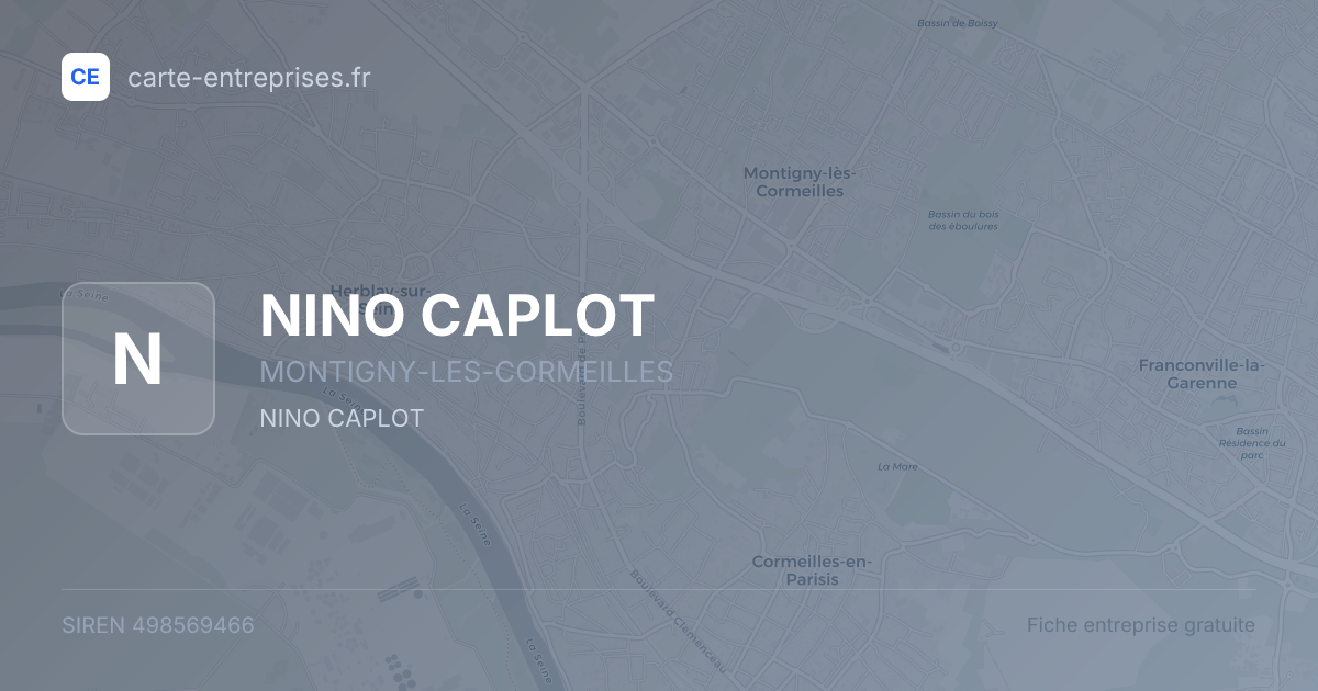 NINO CAPLOT — 498569466 — fiche entreprise