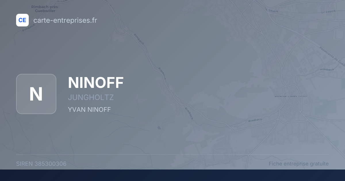 NINOFF — 385300306 — fiche entreprise