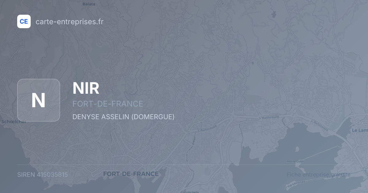 NIR — 415035815 — fiche entreprise