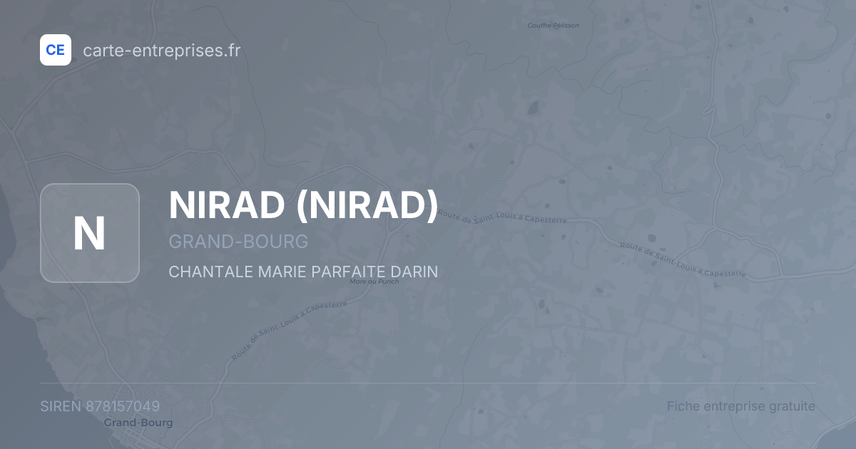 NIRAD — 878157049 — fiche entreprise
