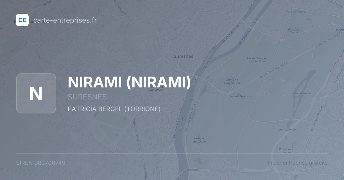 NIRAMI — 982706749 — fiche entreprise