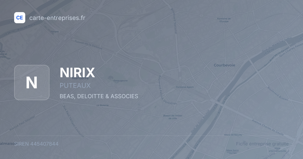 NIRIX — 445407844 — fiche entreprise
