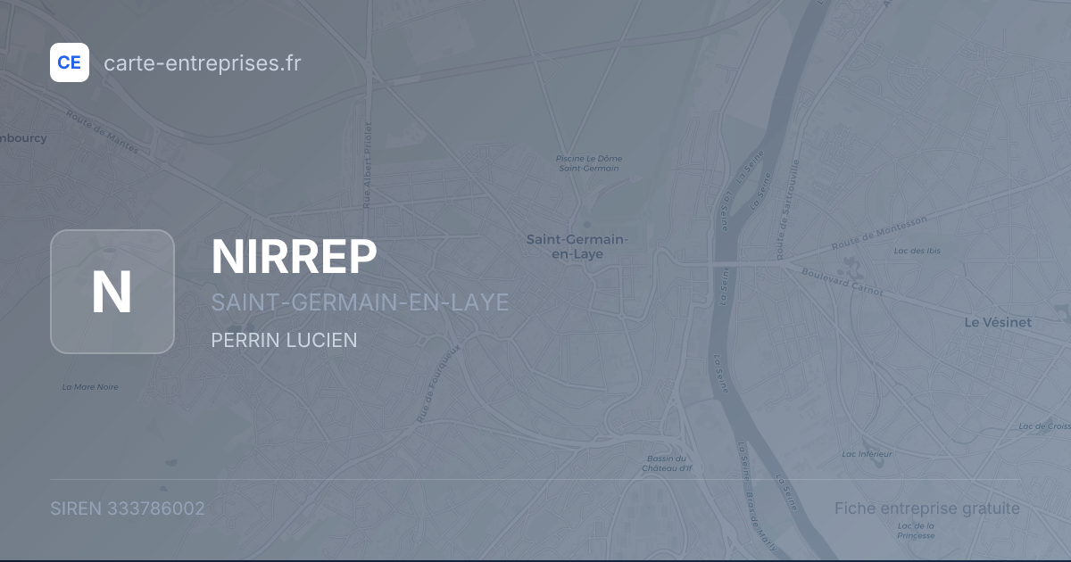 NIRREP — 333786002 — fiche entreprise