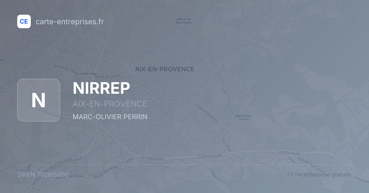NIRREP — 792615890 — fiche entreprise