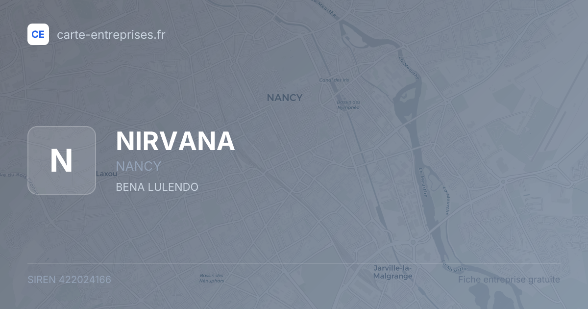 NIRVANA — 422024166 — fiche entreprise