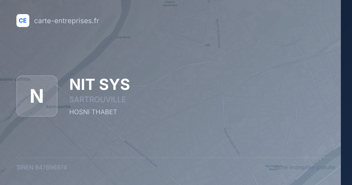 NIT SYS — 847896974 — fiche entreprise