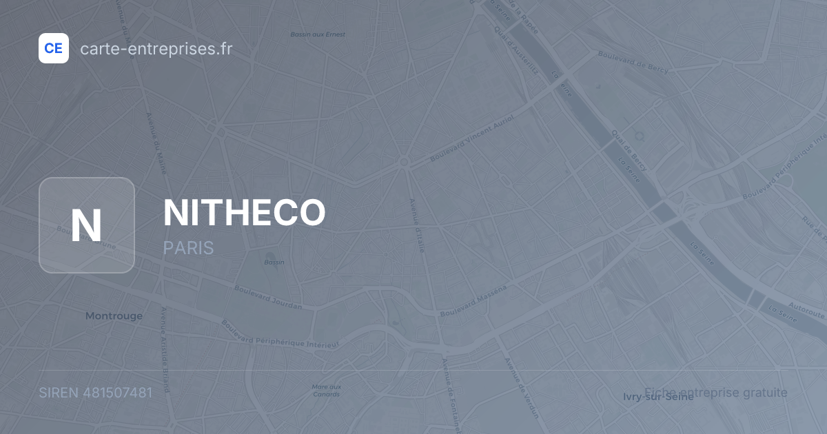 NITHECO — 481507481 — fiche entreprise