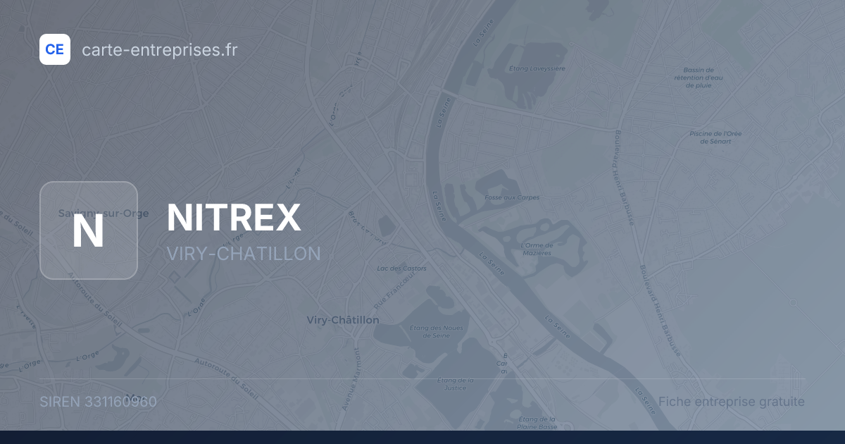 NITREX — 331160960 — fiche entreprise