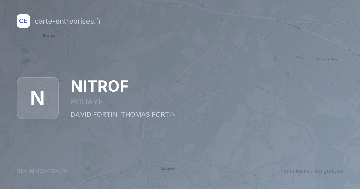 NITROF — 902019975 — fiche entreprise