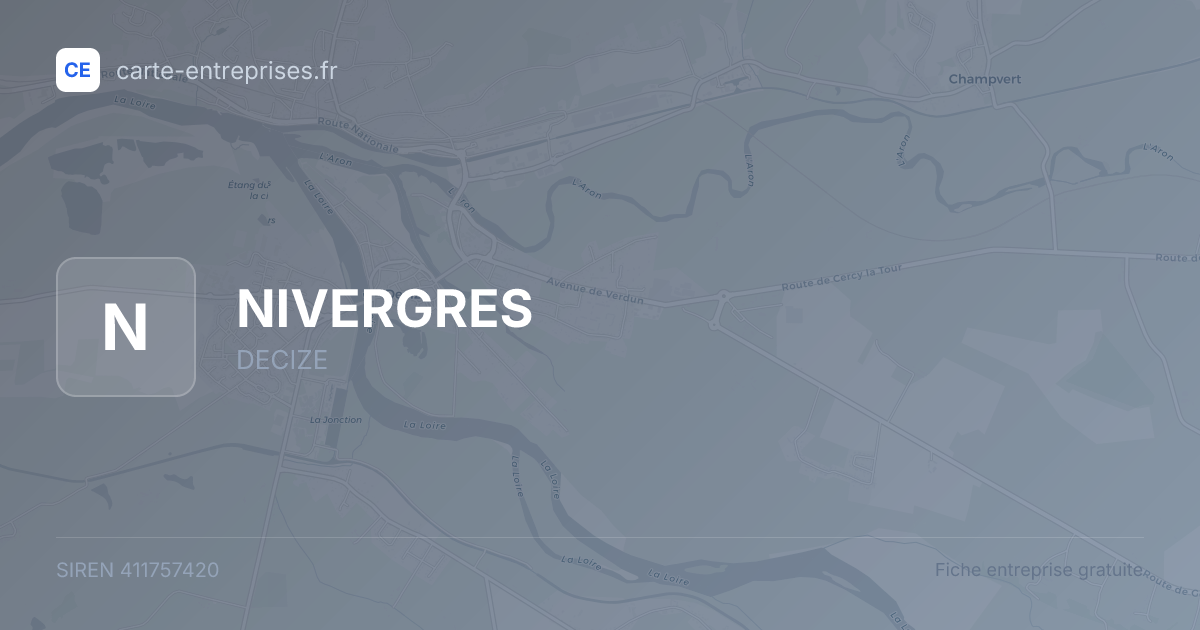 NIVERGRES — 411757420 — fiche entreprise