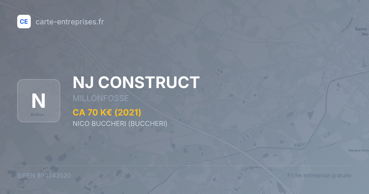 NJ CONSTRUCT — 890243520 — fiche entreprise