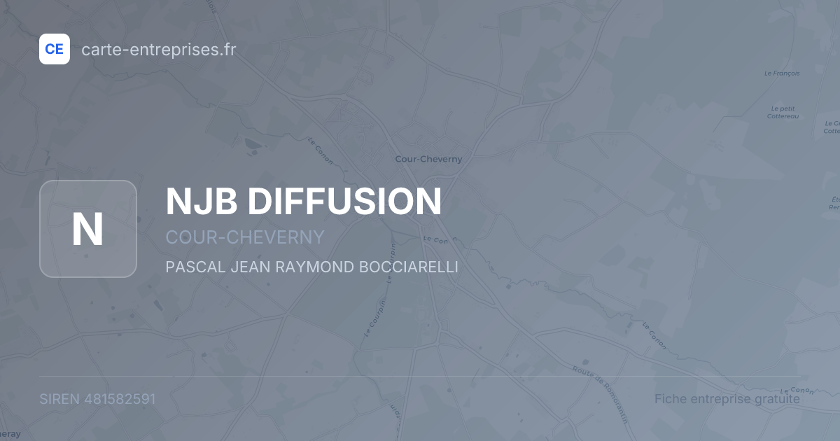 NJB DIFFUSION — 481582591 — fiche entreprise