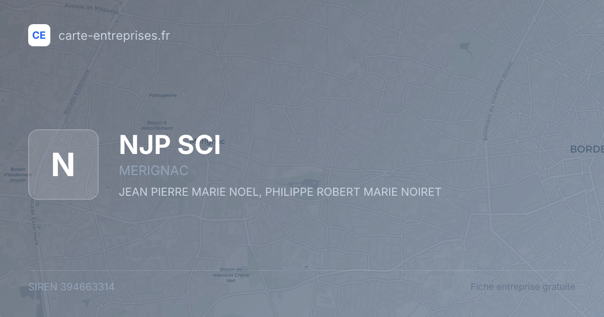 NJP SCI — 394663314 — fiche entreprise