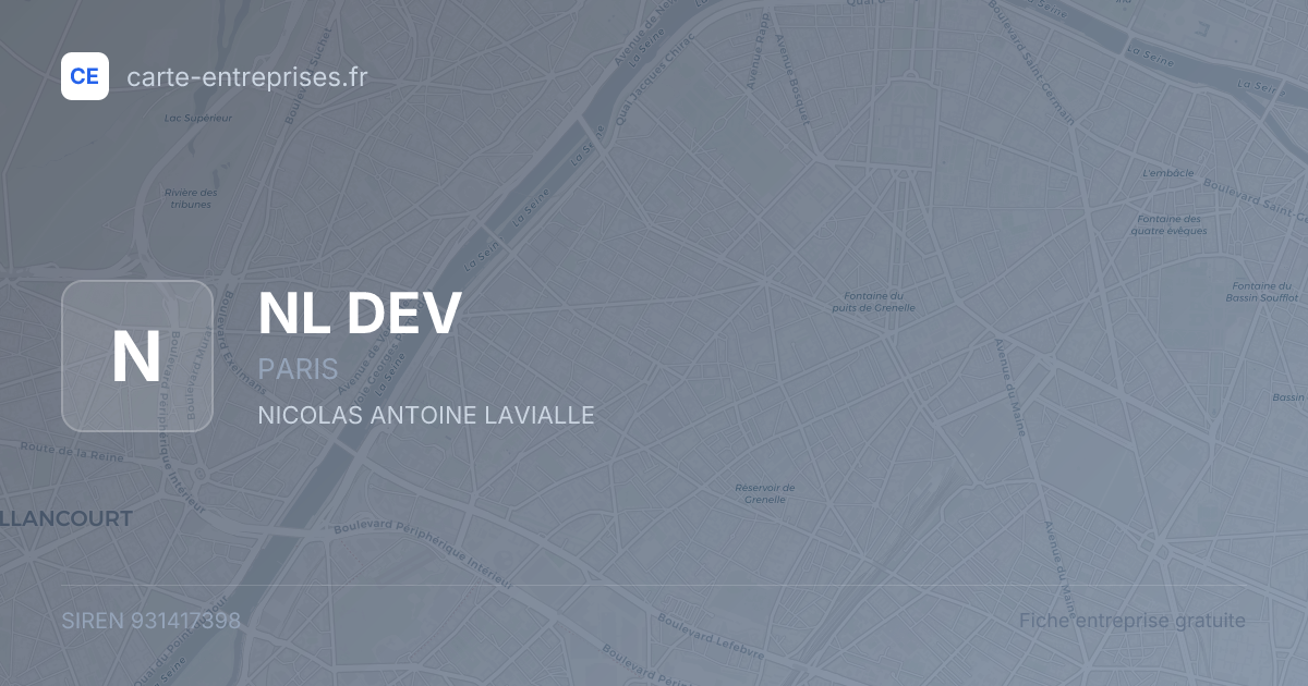NL DEV — 931417398 — fiche entreprise