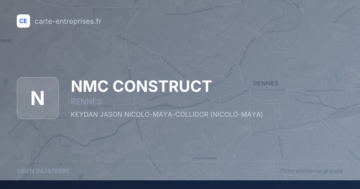 NMC CONSTRUCT — 942878588 — fiche entreprise