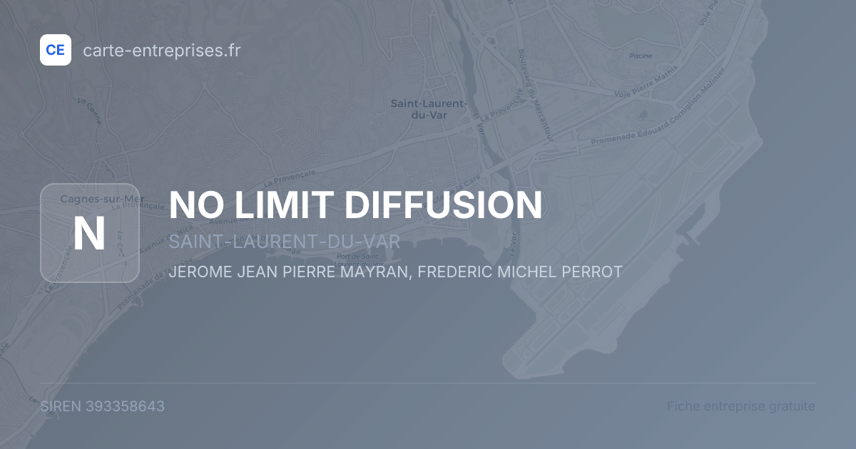 NO LIMIT DIFFUSION — 393358643 — fiche entreprise