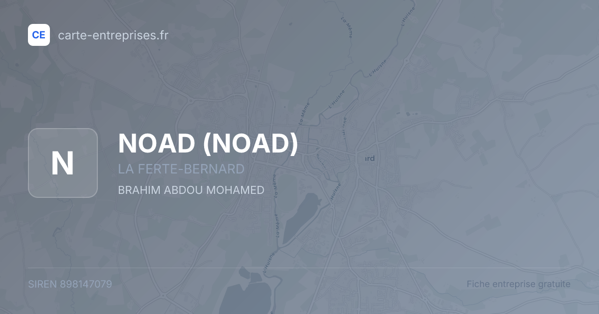 NOAD — 898147079 — fiche entreprise