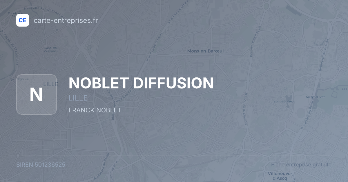 NOBLET DIFFUSION — 501236525 — fiche entreprise