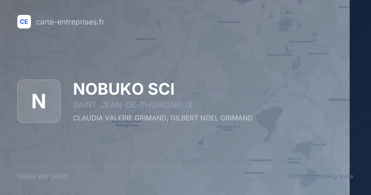 NOBUKO SCI — 904194511 — fiche entreprise