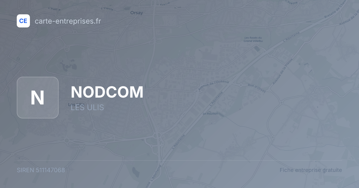 NODCOM — 511147068 — fiche entreprise
