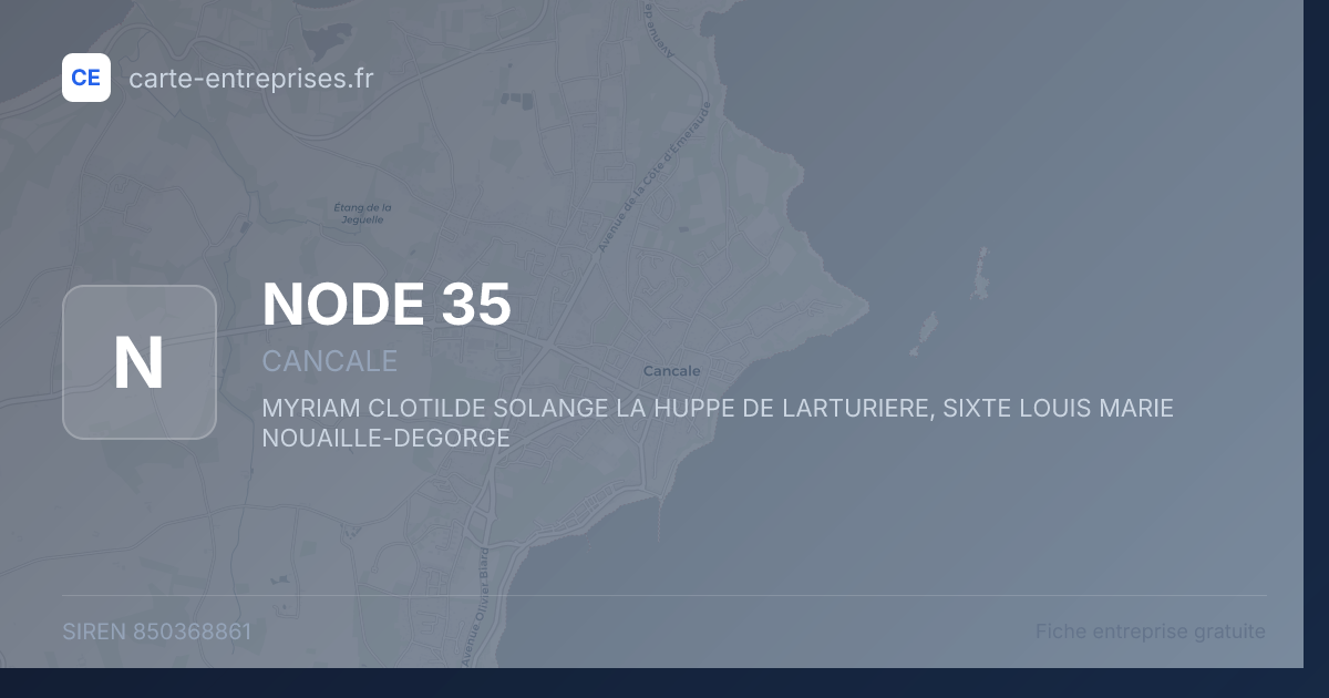 NODE 35 — 850368861 — fiche entreprise