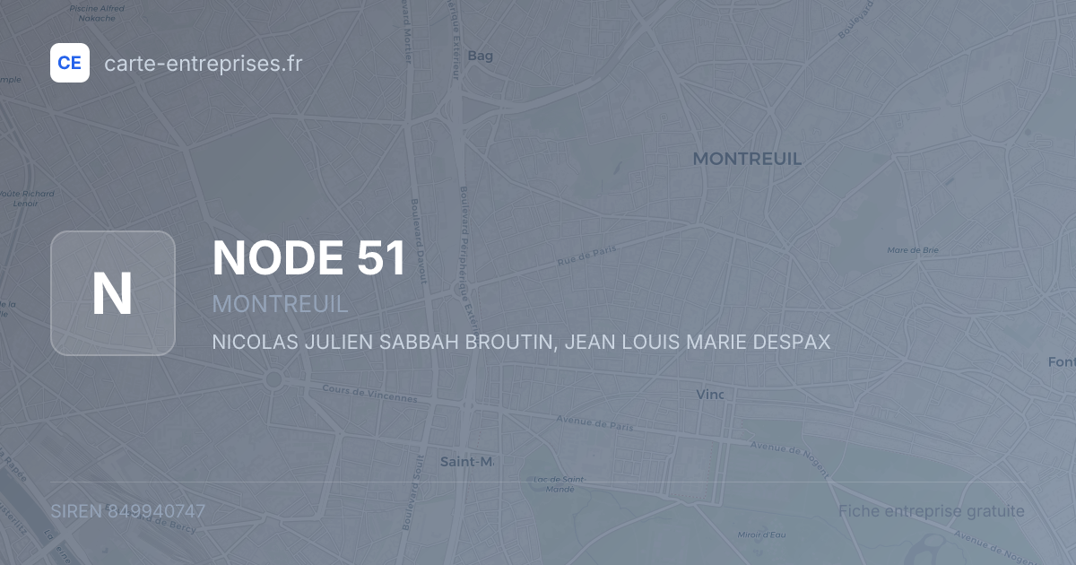 NODE 51 — 849940747 — fiche entreprise