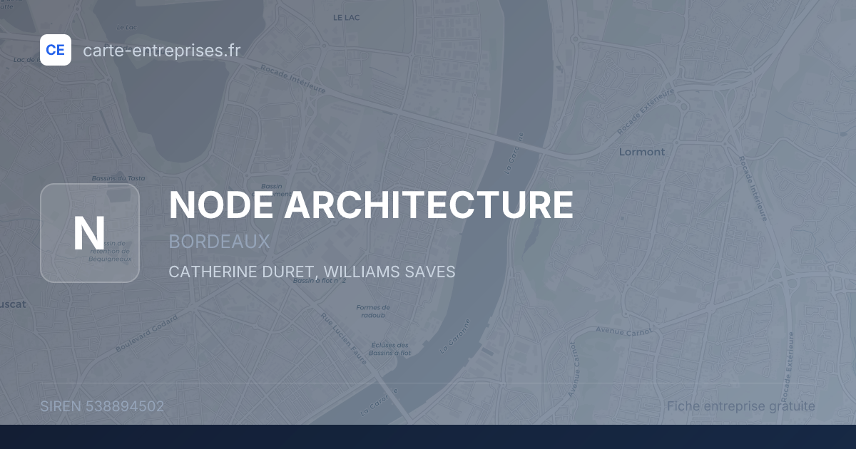 NODE ARCHITECTURE — 538894502 — fiche entreprise