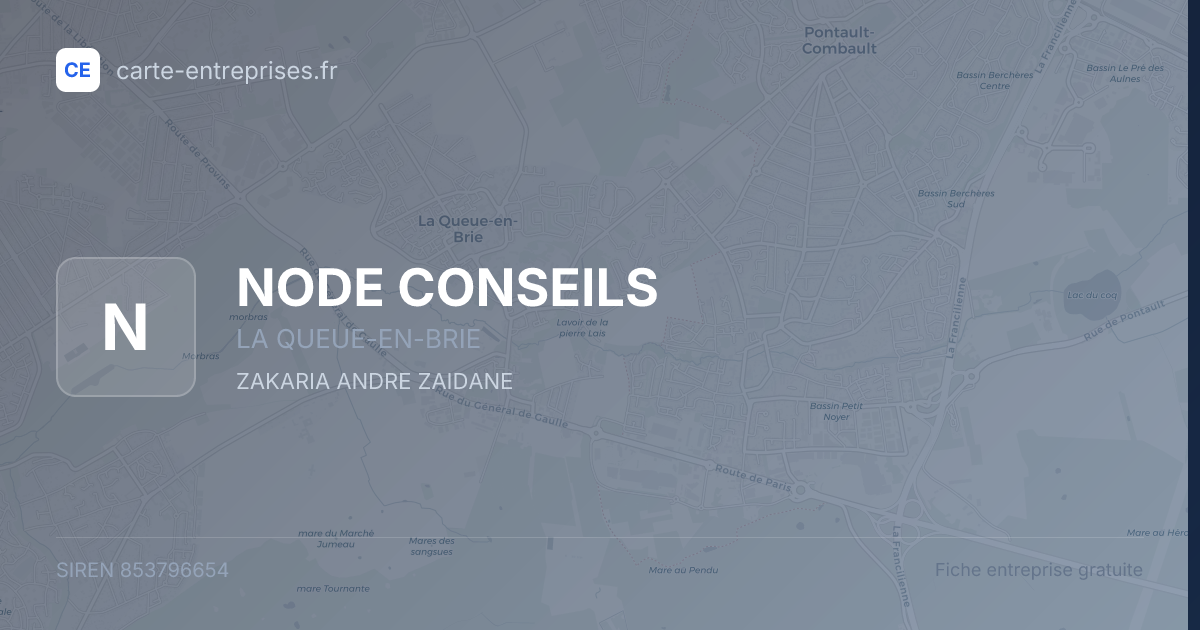 NODE CONSEILS — 853796654 — fiche entreprise