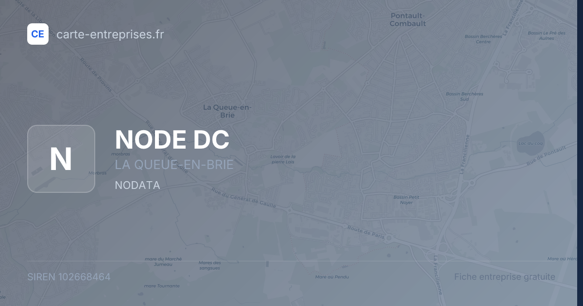 NODE DC — 102668464 — fiche entreprise