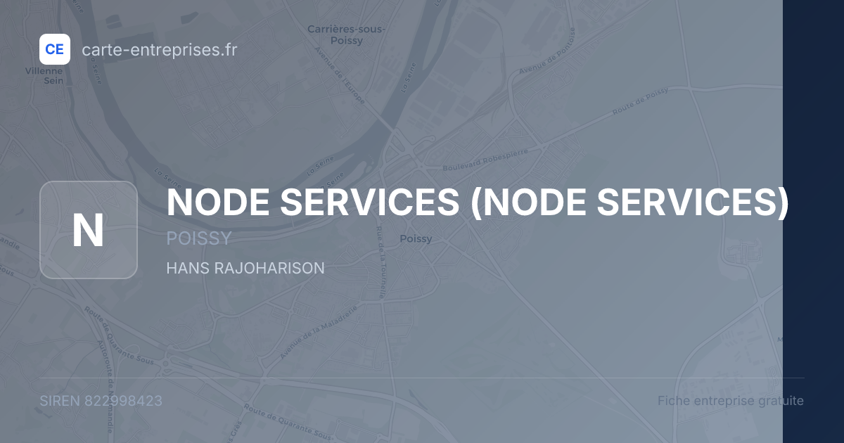 NODE SERVICES — 822998423 — fiche entreprise