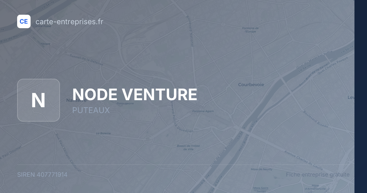 NODE VENTURE — 407771914 — fiche entreprise