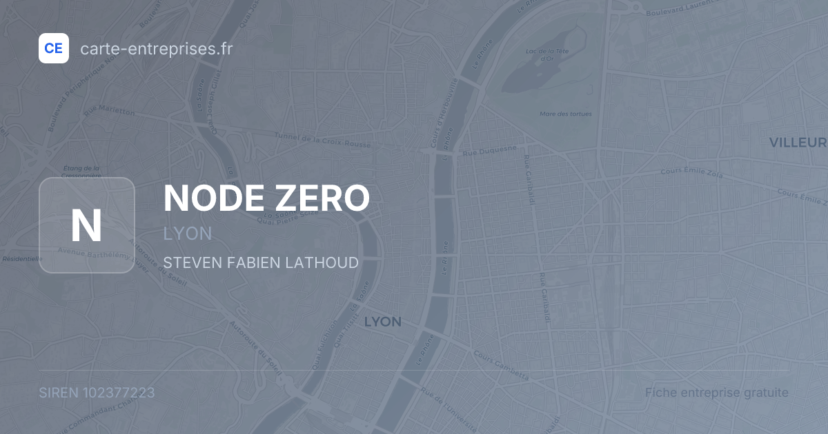 NODE ZERO — 102377223 — fiche entreprise