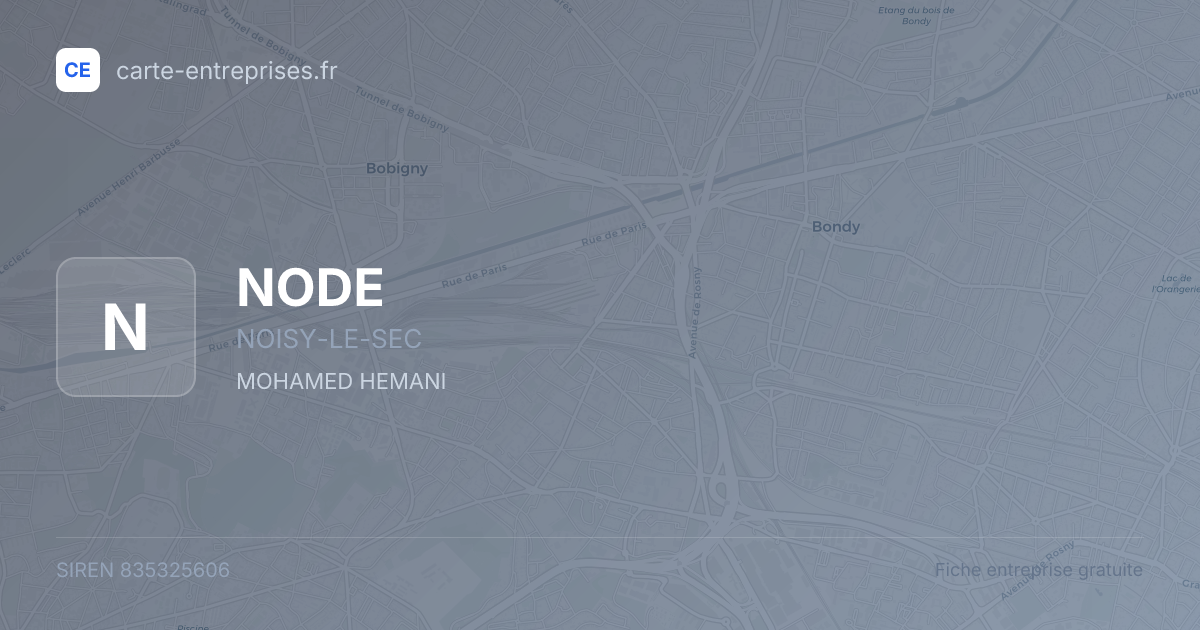 NODE — 835325606 — fiche entreprise