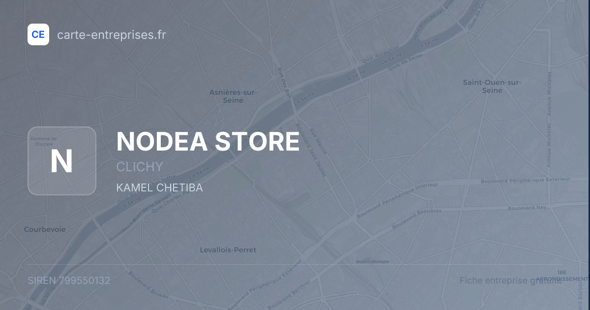 NODEA STORE — 799550132 — fiche entreprise