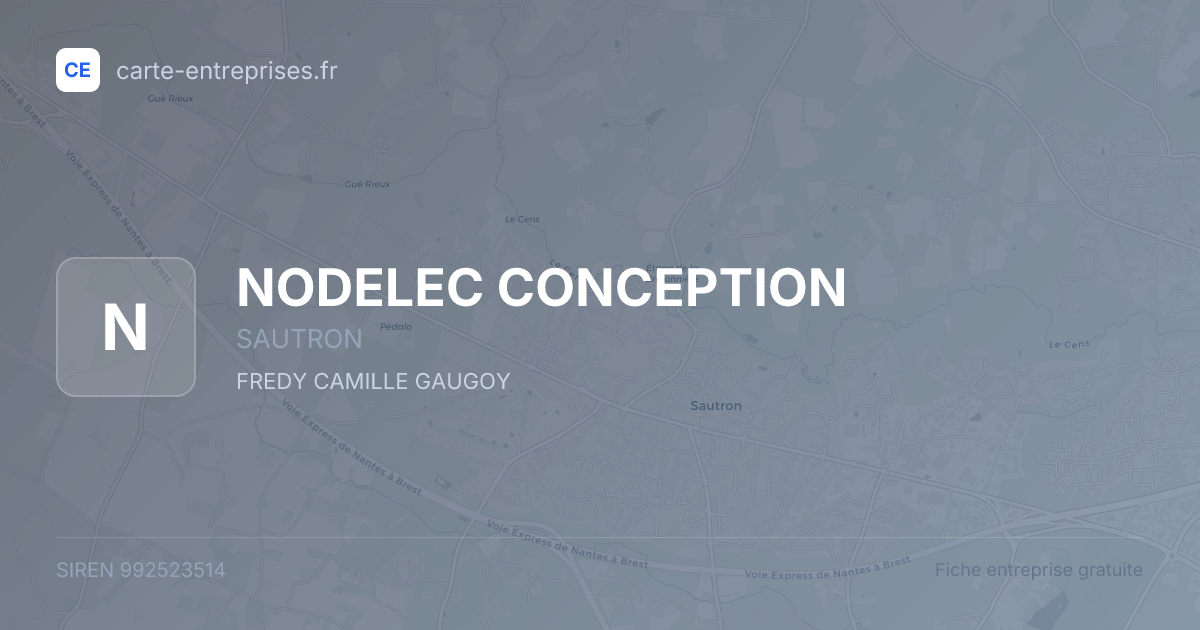 NODELEC CONCEPTION — 992523514 — fiche entreprise