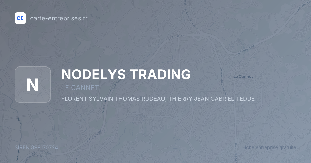 NODELYS TRADING — 899170724 — fiche entreprise