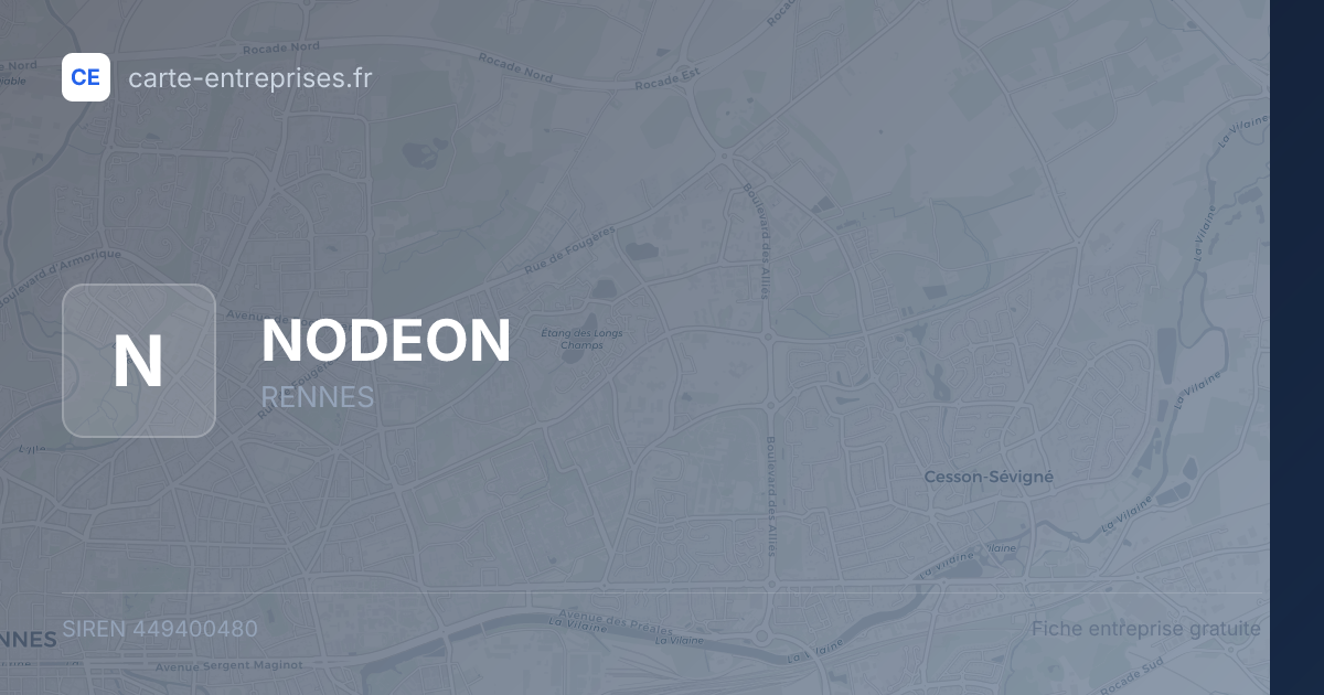NODEON — 449400480 — fiche entreprise