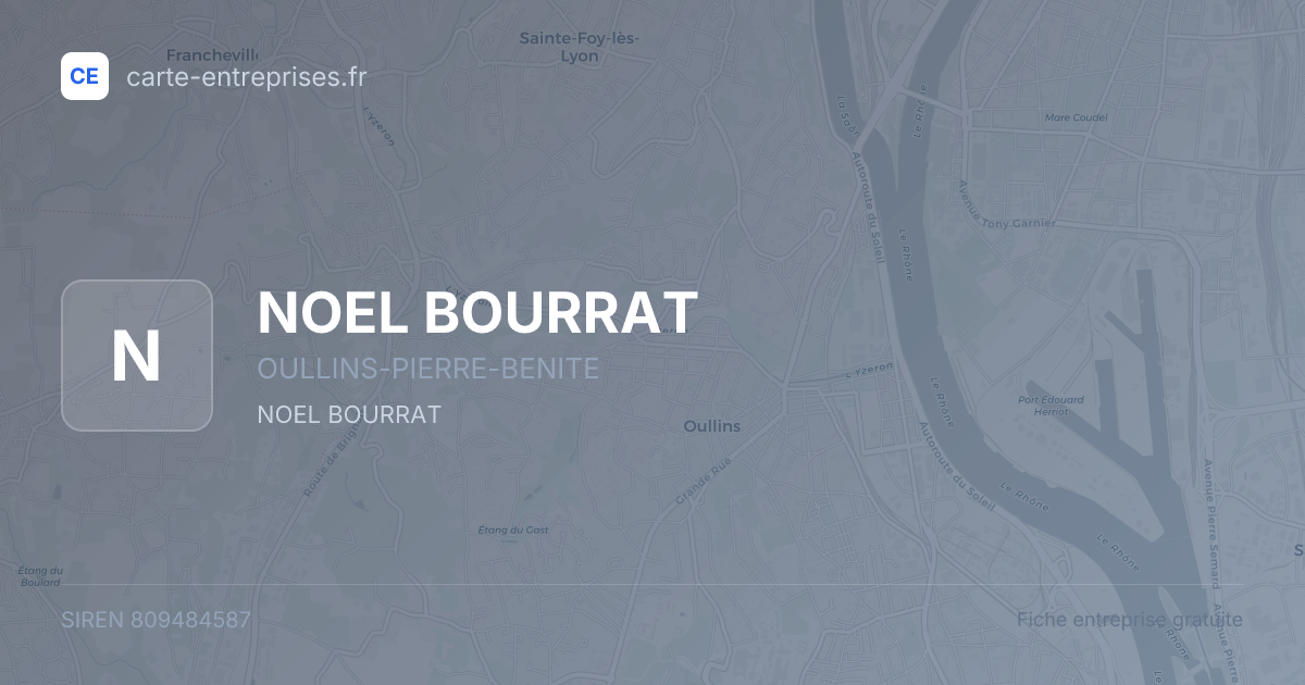 NOEL BOURRAT — 809484587 — fiche entreprise