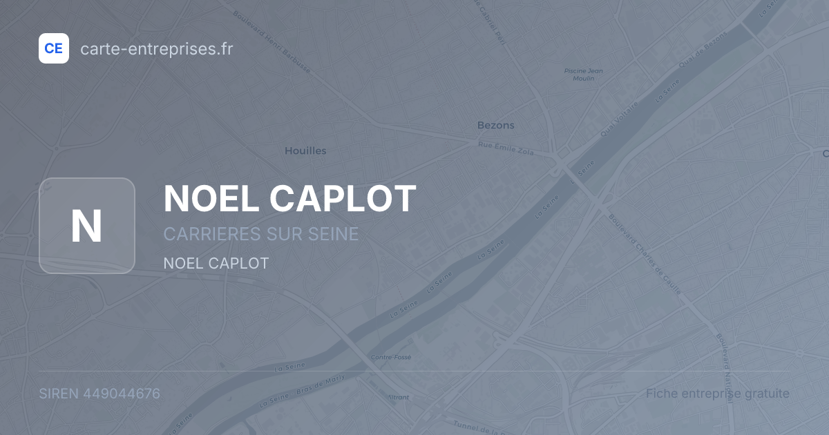 NOEL CAPLOT — 449044676 — fiche entreprise