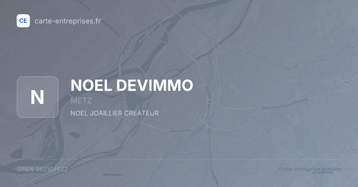 NOEL DEVIMMO — 982104622 — fiche entreprise