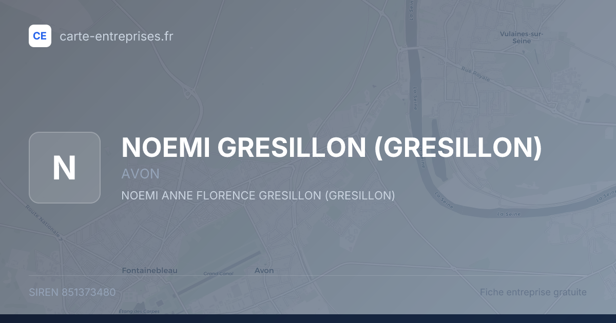 NOEMI GRESILLON (GRESILLON) — 851373480 — fiche entreprise