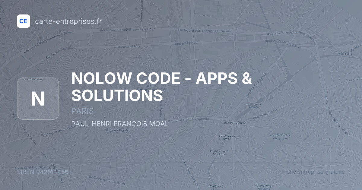 NOLOW CODE - APPS & SOLUTIONS — 942514456 — fiche entreprise