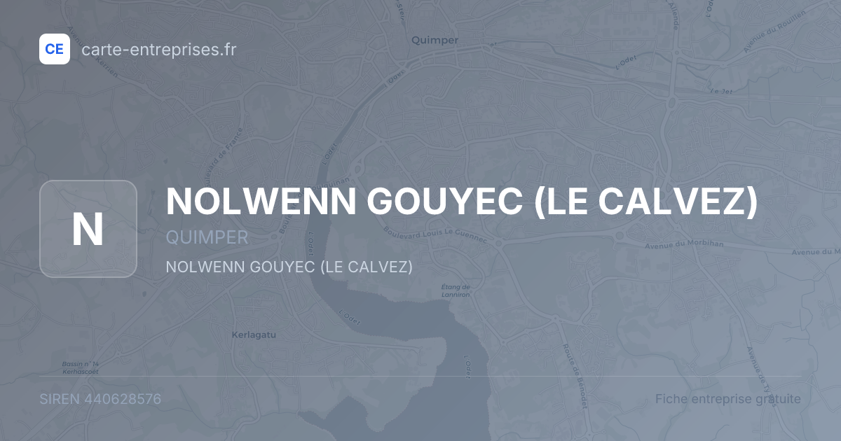 NOLWENN GOUYEC (LE CALVEZ) — 440628576 — fiche entreprise