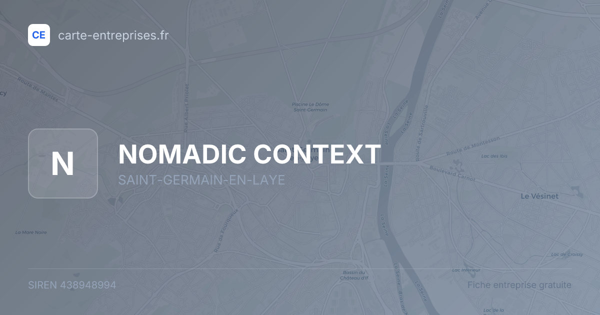 NOMADIC CONTEXT — 438948994 — fiche entreprise