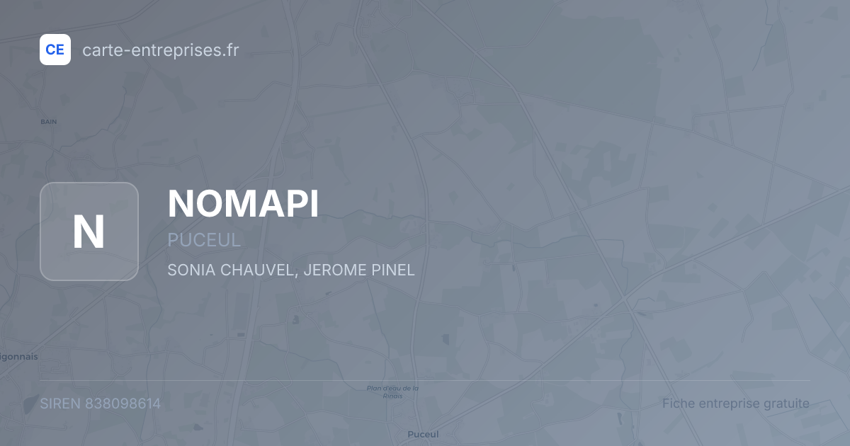 NOMAPI — 838098614 — fiche entreprise
